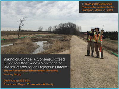 Guide for Effectiveness Monitoring of Stream Rehabilitation Projects in Ontario presentation cover page